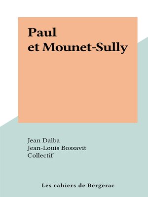 cover image of Paul et Mounet-Sully